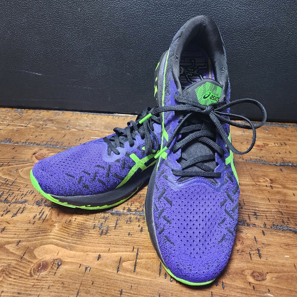 ASICS Men’s Running Shoes - Purple / Lime - Picture 3 of 7